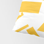 Geometric Pattern 04 Yellow Pillow Sham Gallery Image 4