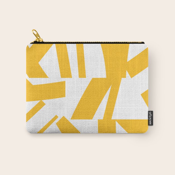 Geometric Pattern 04 Yellow Carry All Pouch Gallery Image 1