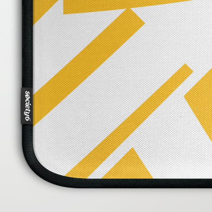 Geometric Pattern 04 Yellow Laptop Sleeve Gallery Image 3