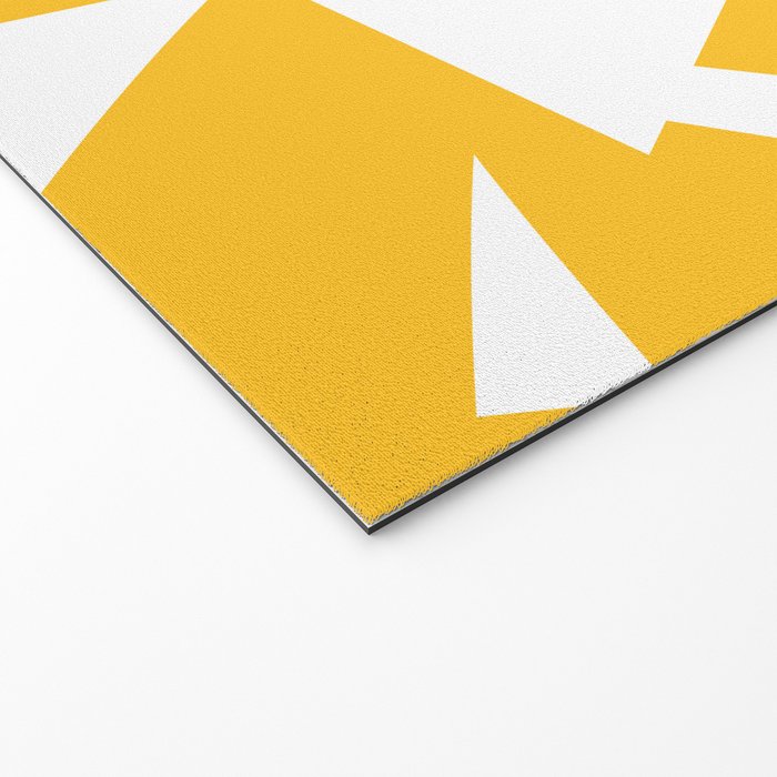 Geometric Pattern 04 Yellow Welcome Mat Gallery Image 2