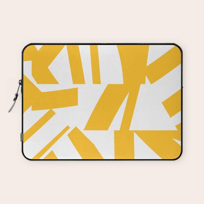 Geometric Pattern 04 Yellow Laptop Sleeve Gallery Image 1