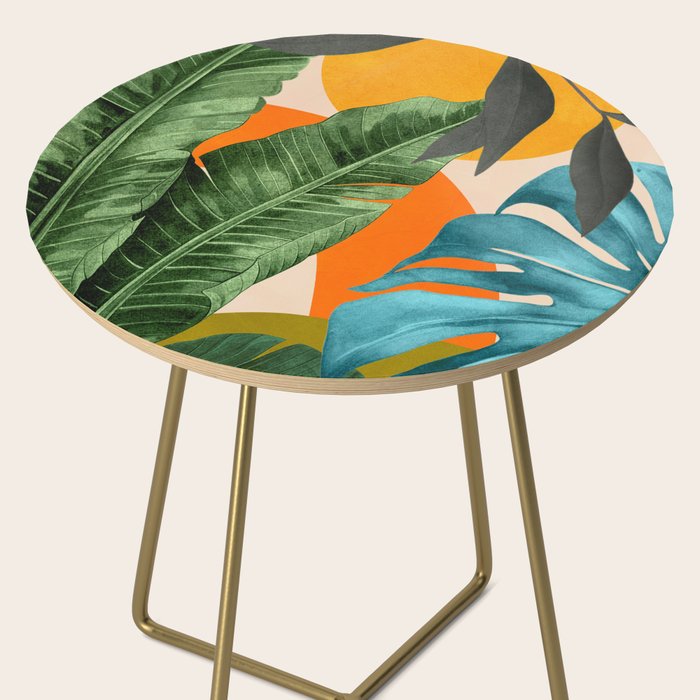 Abstract Tropical Art 15 Side Table Gallery Image 2