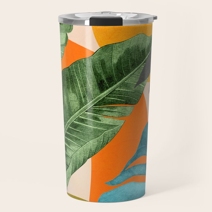 Abstract Tropical Art 15 Travel Mug Gallery Image 1