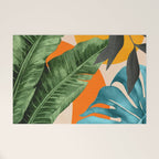 Abstract Tropical Art 15 Welcome Mat Gallery Image 1
