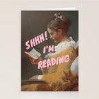 SHHH I'm Reading Stationery Card Gallery Image 2