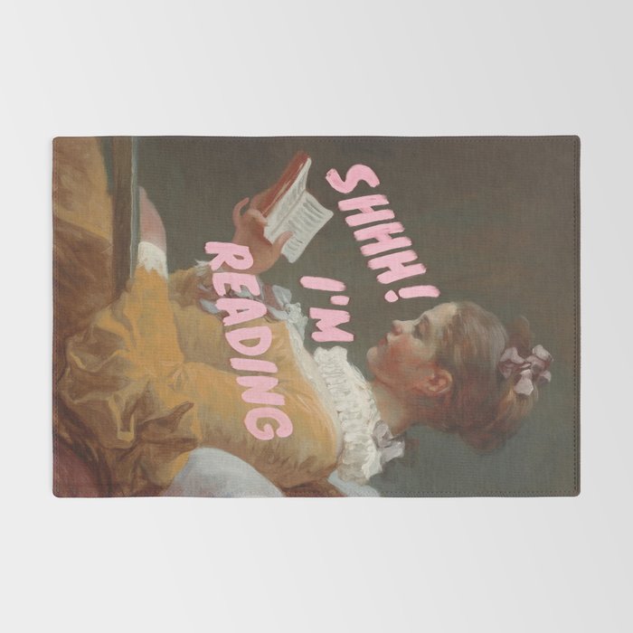 SHHH I'm Reading Rug Gallery Image 2