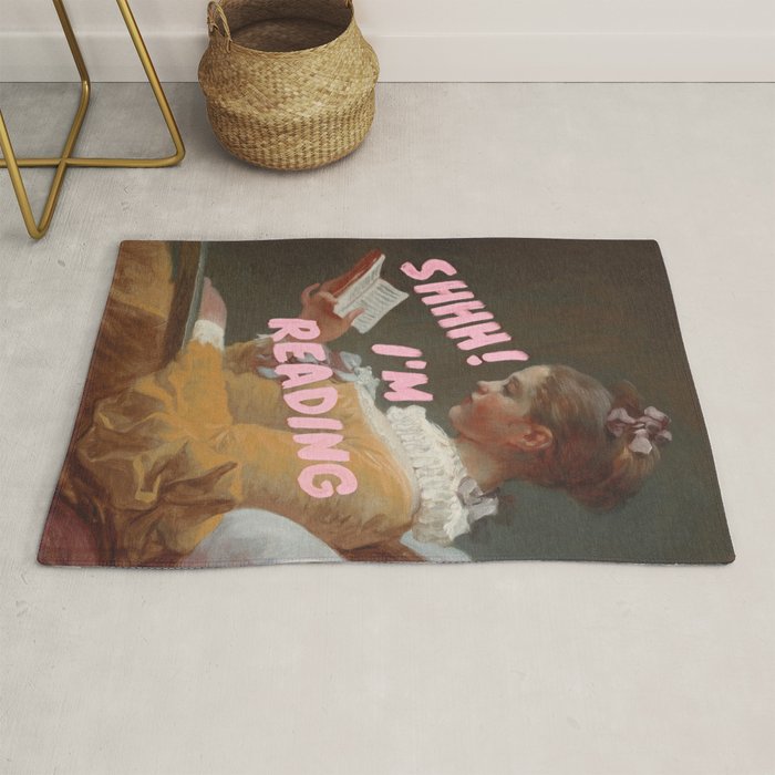 SHHH I'm Reading Rug Gallery Image 1