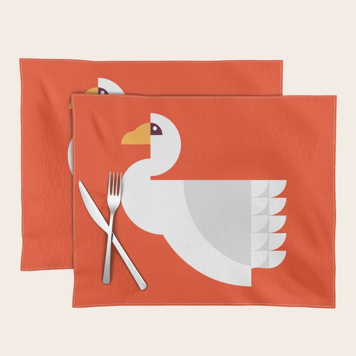 Geometric swan Placemat Gallery Image 1
