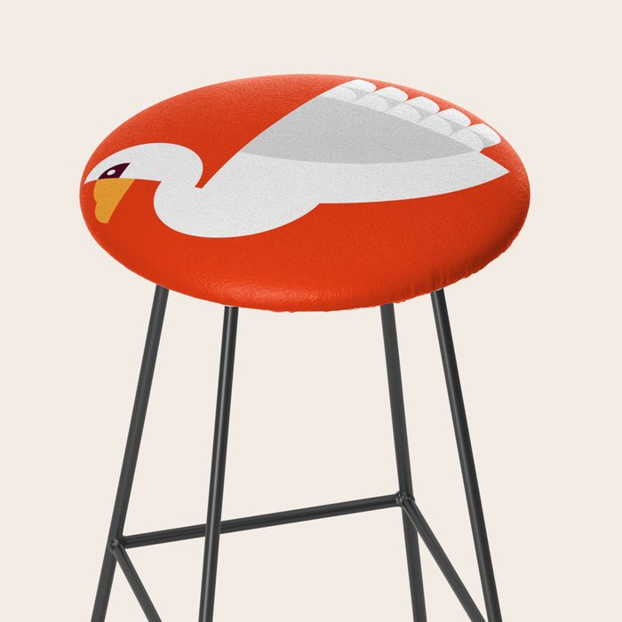 Geometric swan Stool Gallery Image 2
