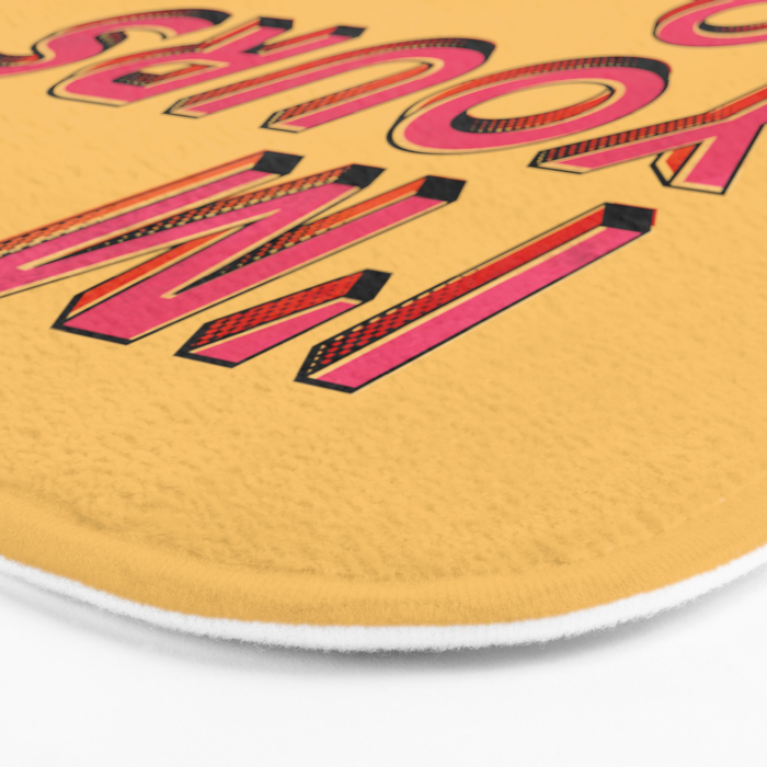 I am yours no refunds - typography Bath Mat Gallery Image 3