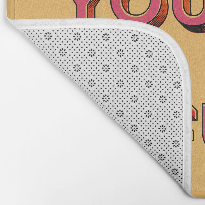 I am yours no refunds - typography Bath Mat Gallery Image 2