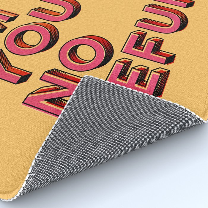I am yours no refunds - typography Rug Gallery Image 4