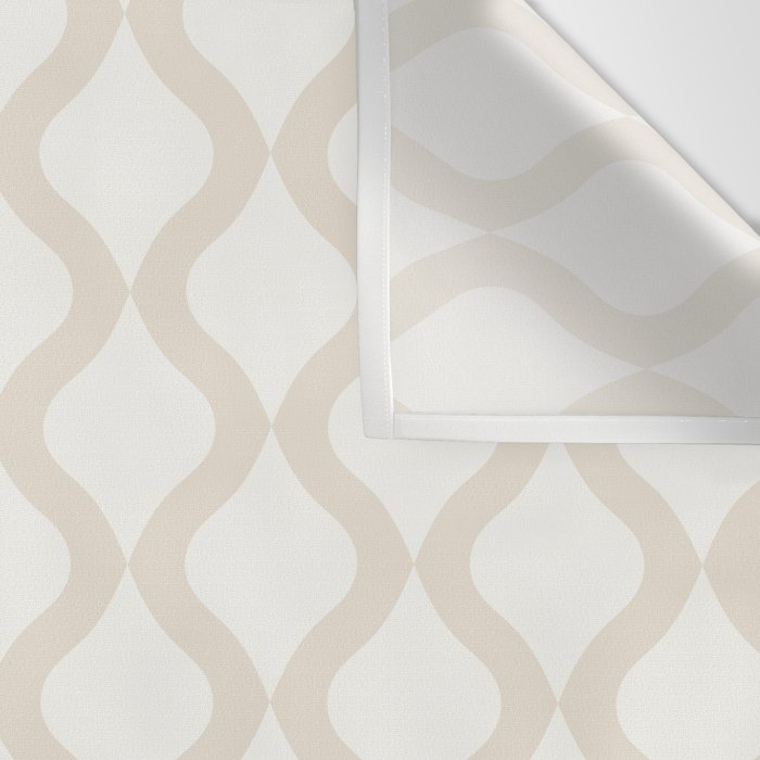 Alva Pattern - Vintage Neutral White Wall Tapestry Gallery Image 3