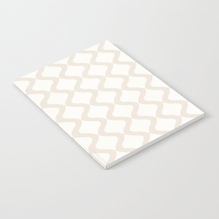 Alva Pattern - Vintage Neutral White Notebook Gallery Image 2