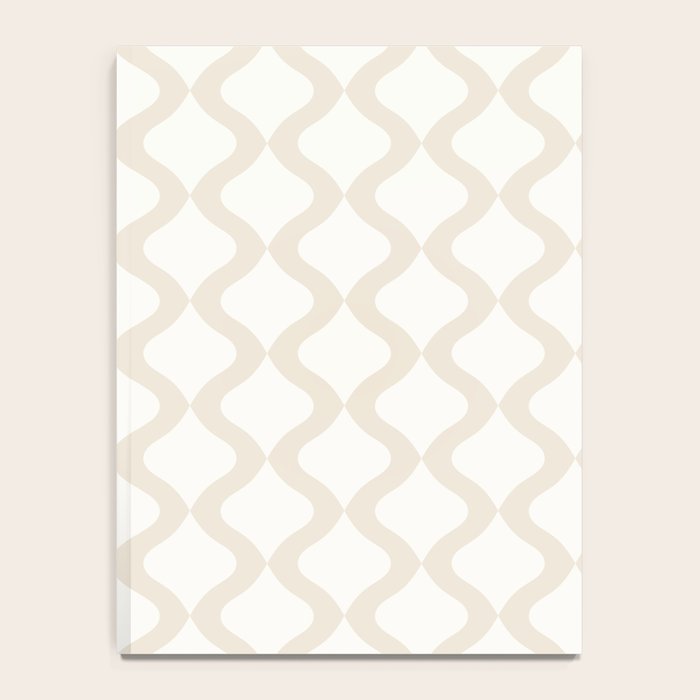 Alva Pattern - Vintage Neutral White Notebook Gallery Image 4