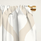 Alva Pattern - Vintage Neutral White Window Curtain Gallery Image 2