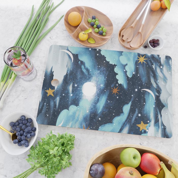 Moonlit Cloud Fantasy A Cutting Board Gallery Image 2