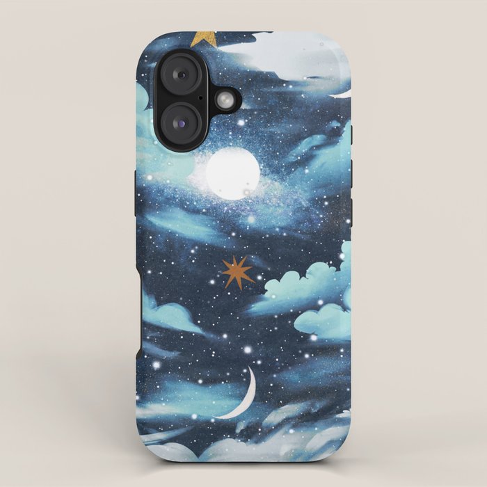 Moonlit Cloud Fantasy A iPhone Case Gallery Image 1