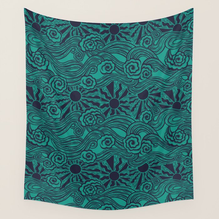Happy Waves Wall Tapestry Gallery Image 4