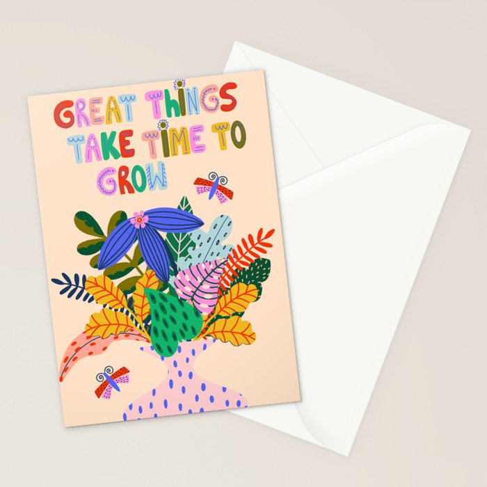 Colorful Plants  Stationery Card Gallery Image 2