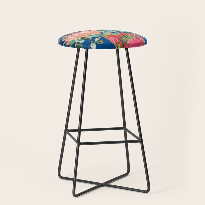 Protea in Enamel Flamingo Tumbler Painting Stool Gallery Image 1