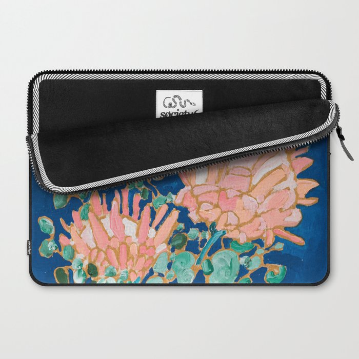 Protea in Enamel Flamingo Tumbler Painting Laptop Sleeve Gallery Image 2