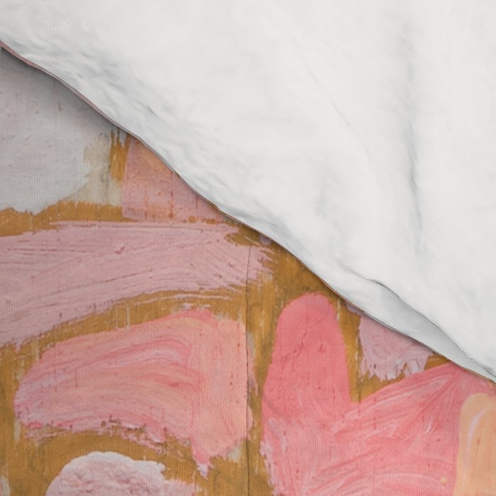 Protea in Enamel Flamingo Tumbler Painting Comforter Gallery Image 4