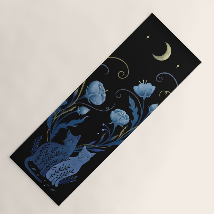 Two Cats Yoga Mat Gallery Image 1