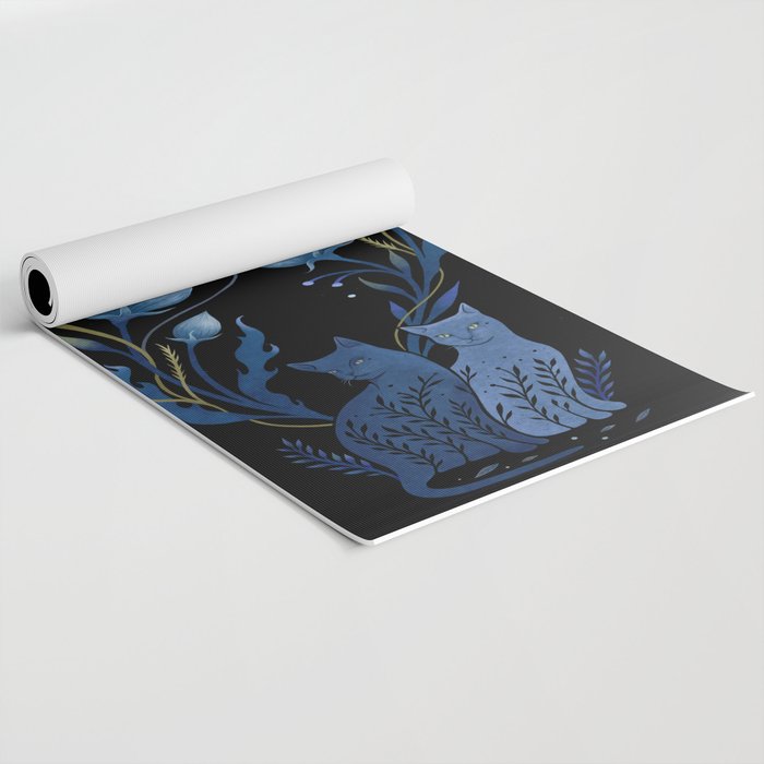 Two Cats Yoga Mat Gallery Image 2