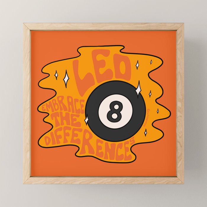 Leo Magic 8 Ball Mini Art Print Gallery Image 1