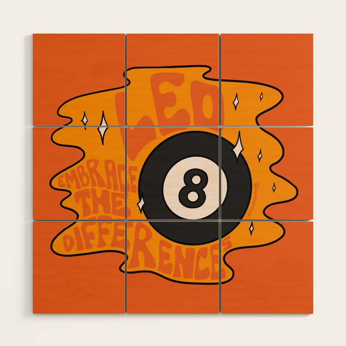 Leo Magic 8 Ball Wood Wall Art Gallery Image 1