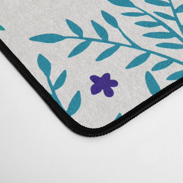 Swedish Dala Horses - Navy & Blue Palette Desk Mat Gallery Image 4