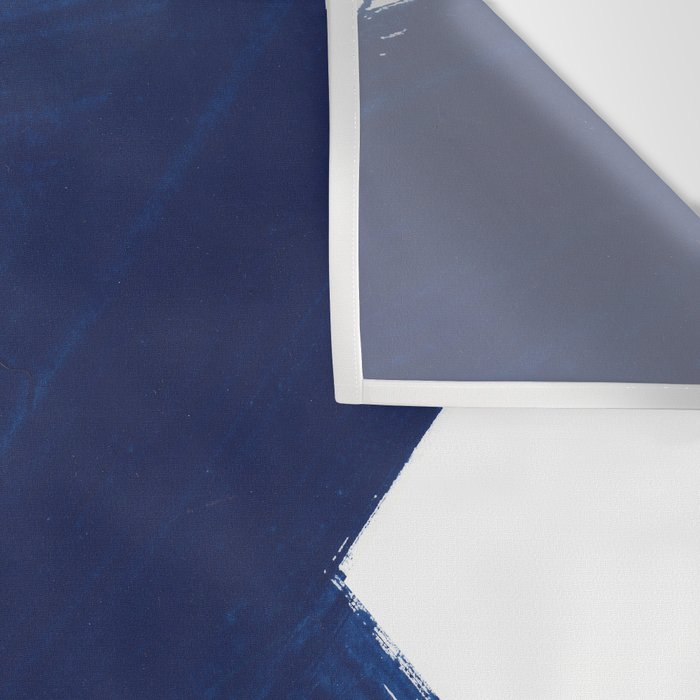 Indigo Abstract Brush Strokes | No. 3 Wall Tapestry Gallery Image 3