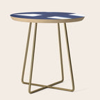 Indigo Abstract Brush Strokes | No. 3 Side Table Gallery Image 1