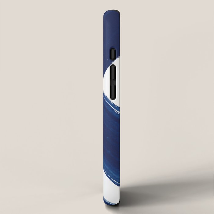 Indigo Abstract Brush Strokes | No. 3 iPhone Case Gallery Image 2