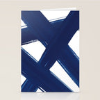Indigo Abstract Brush Strokes | No. 3 Stationery Card Gallery Image 2