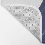 Indigo Abstract Brush Strokes | No. 3 Bath Mat Gallery Image 2