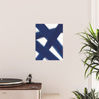 Indigo Abstract Brush Strokes | No. 3 Poster Gallery Image 2
