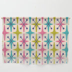 Mid Century Modern Abstract Starburst Pattern 942 Populuxe Pink Green and Blue Wall Hanging Gallery Image 1