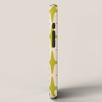 Mid Century Modern Abstract Starburst Pattern 942 Populuxe Pink Green and Blue iPhone Case Gallery Image 2