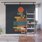 Book stack with a ball Wall Mural Gallery Image 1
