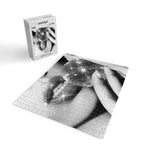 Disco Ball Female Lips - Black And White Modern Wall Art Photograph - Home Decor Jigsaw Puzzle Gallery Image 2
