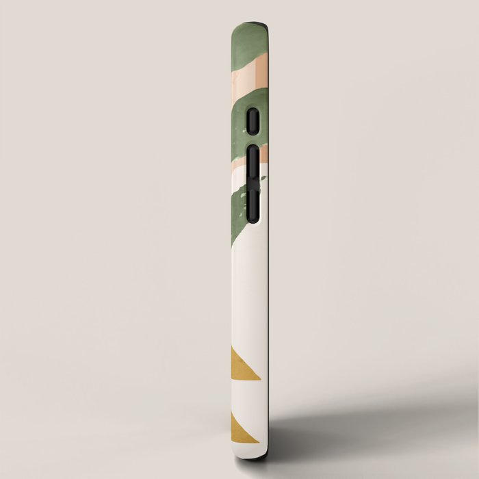 Abstract Shapes and Leaves iPhone Case Gallery Image 2