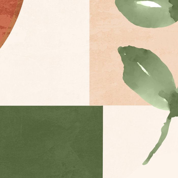 Abstract Shapes and Leaves Coffee Mug Gallery Image 2