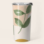Abstract Shapes and Leaves Travel Mug Gallery Image 2