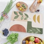 Abstract Shapes and Leaves Cutting Board Gallery Image 2