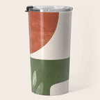 Abstract Shapes and Leaves Travel Mug Gallery Image 3