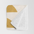 Abstract Shapes and Leaves Throw Blanket Gallery Image 3