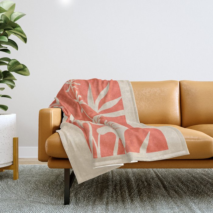 Plant Imprints 4 Throw Blanket Gallery Image 1