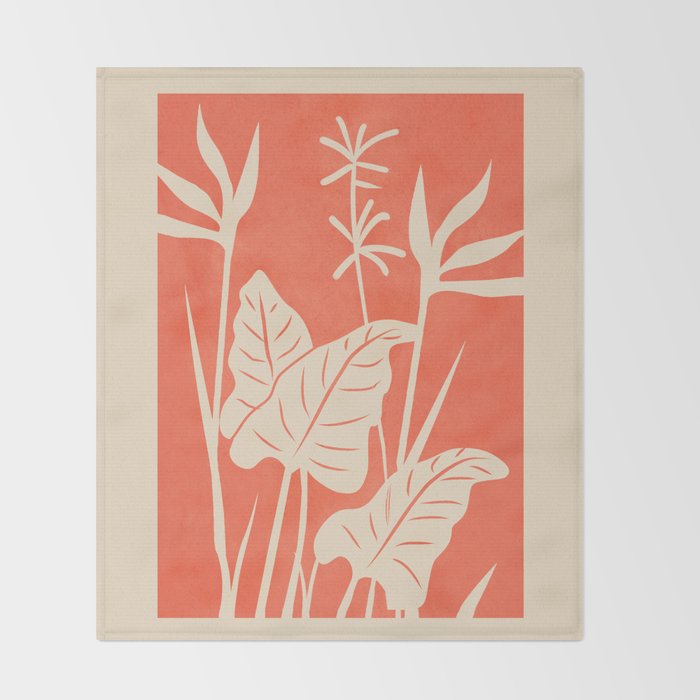Plant Imprints 4 Throw Blanket Gallery Image 2